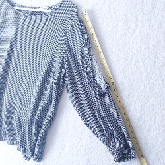 Jane and Delancey Black & White Houndstooth Long Sleeve Top Women's Sz 2X - Picture 9 of 15